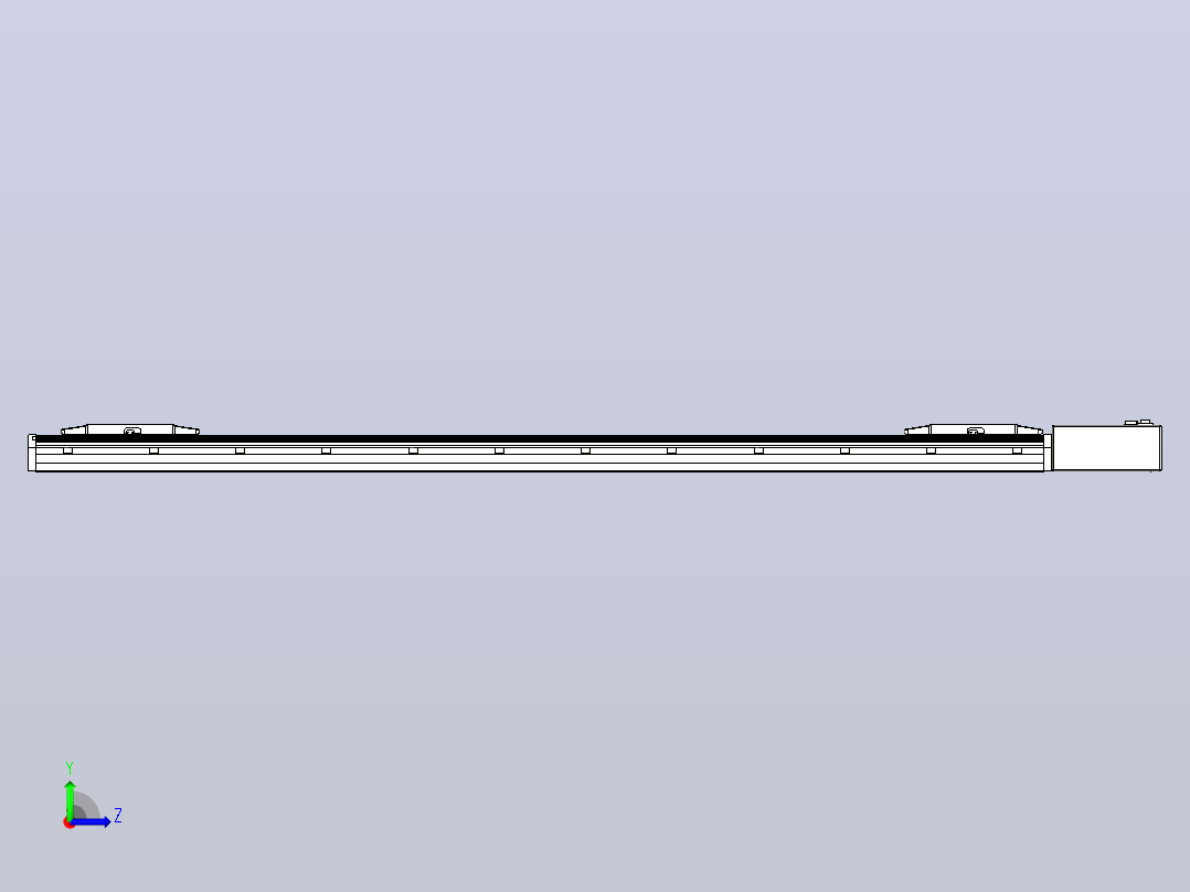 皮带直线轴双滑块型TPA-GCBS-150-P80-L600-QL-M75-N3左视图