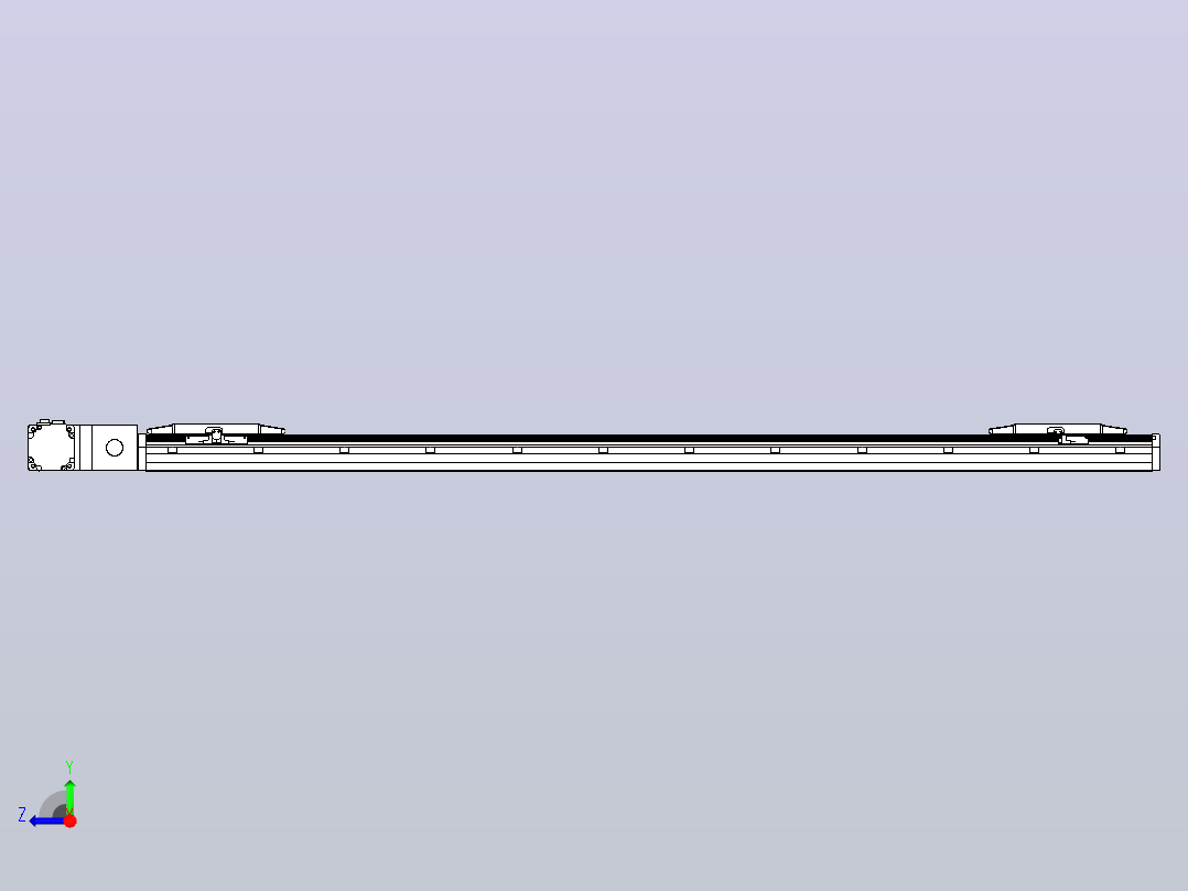 皮带直线轴双滑块型TPA-GCBS-150-P80-L600-QL-M75-N3右视图