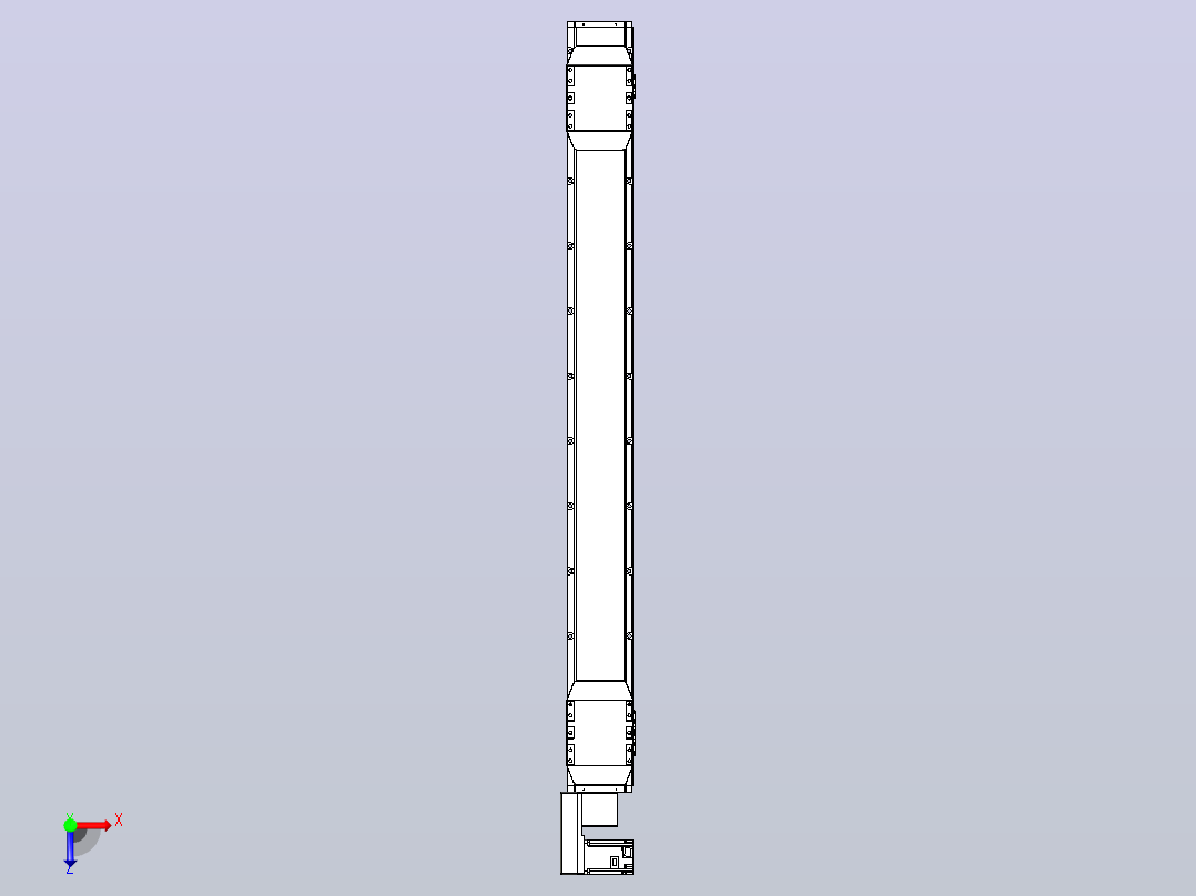 皮带直线轴双滑块型TPA-GCBS-150-P80-L600-QL-M75-N3俯视图