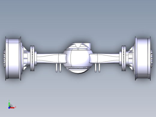 Rear Axle后桥结构前视缩略图