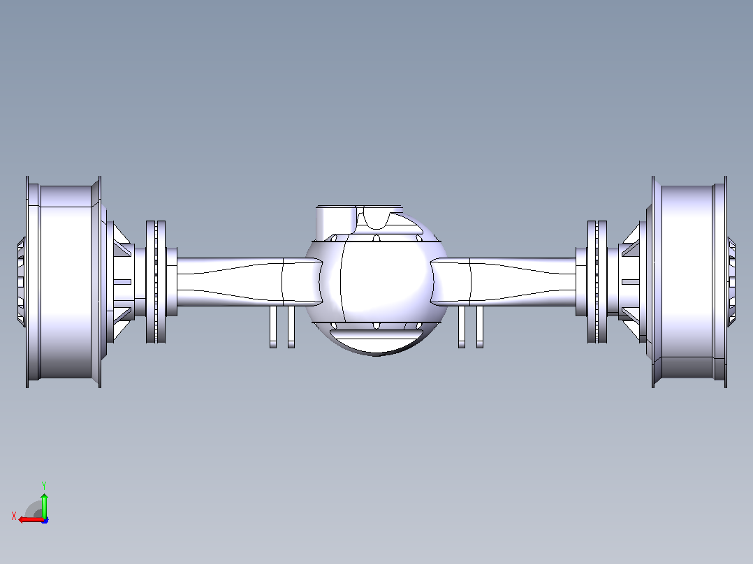 Rear Axle后桥结构后视图