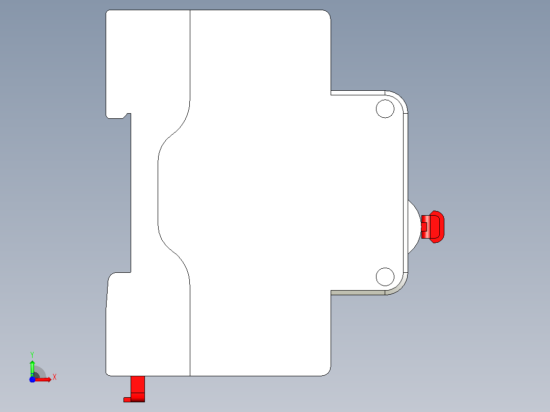 CDB6i-125塑料外壳式断路器[CDB6i1251C63]德力西前视图