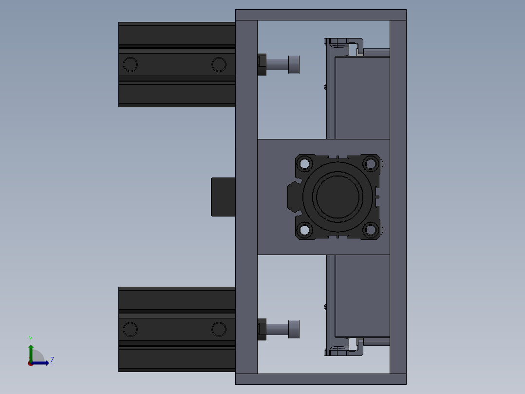 4套共用 020513-01-02BX喷气管总成测气密封性工装左视图
