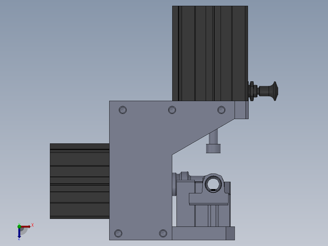 4套共用 020513-01-02BX喷气管总成测气密封性工装俯视图