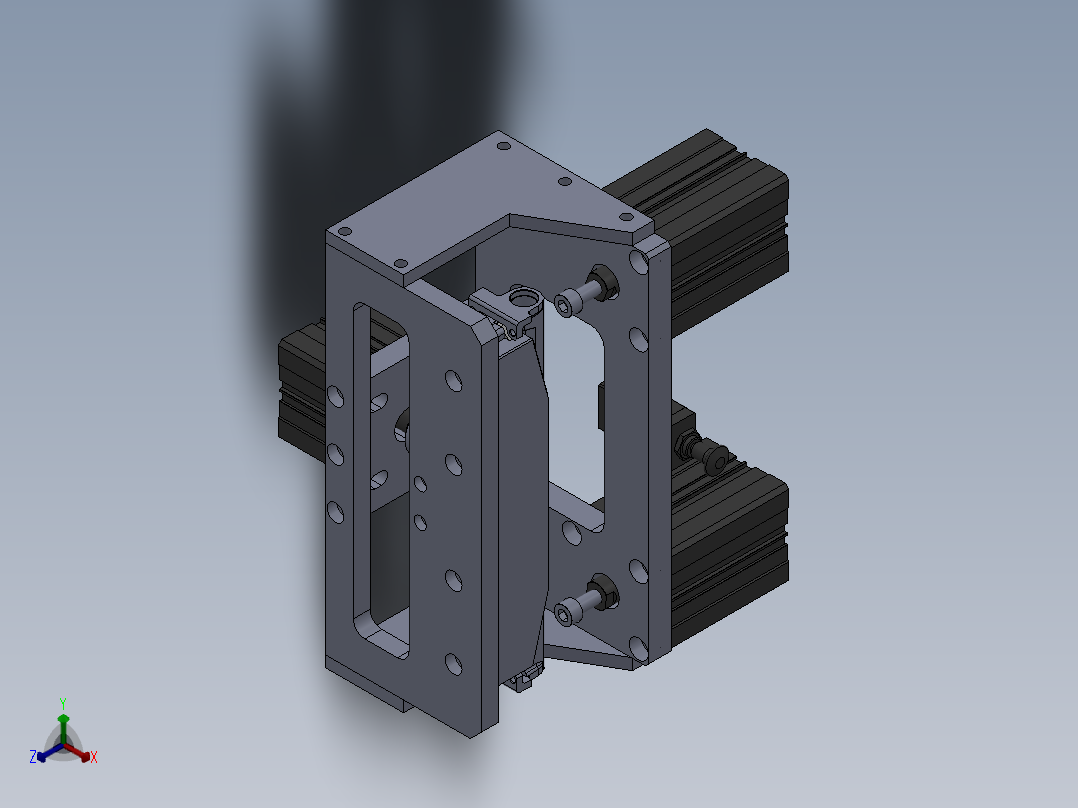 4套共用 020513-01-02BX喷气管总成测气密封性工装正等轴测图