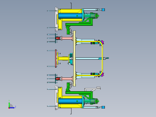 汽车生产线夹具左视缩略图