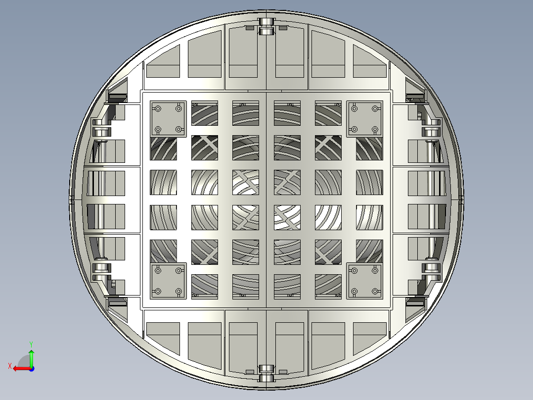 空气净化机后视图