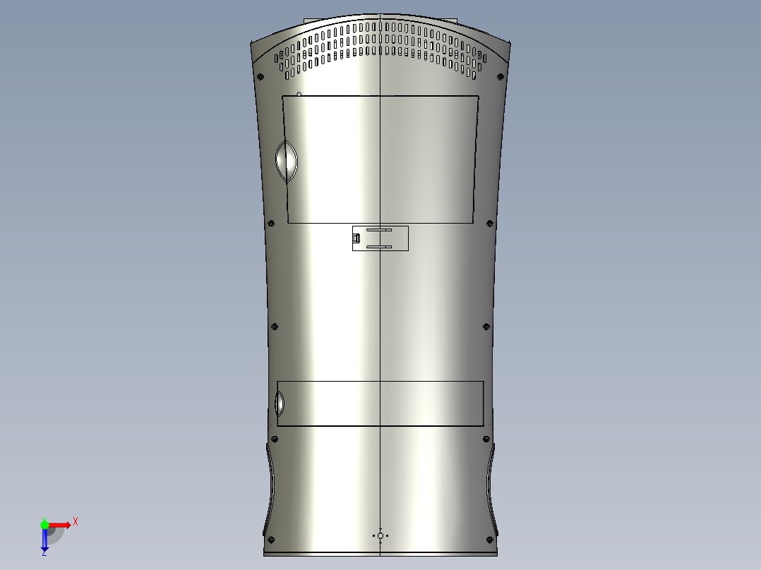空气净化机俯视图