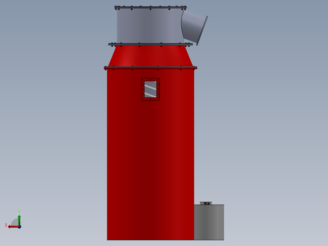 GEK气化炉sw18可编辑后视图