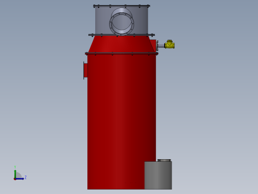 GEK气化炉sw18可编辑左视缩略图