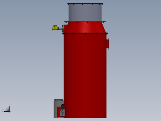 GEK气化炉sw18可编辑右视缩略图