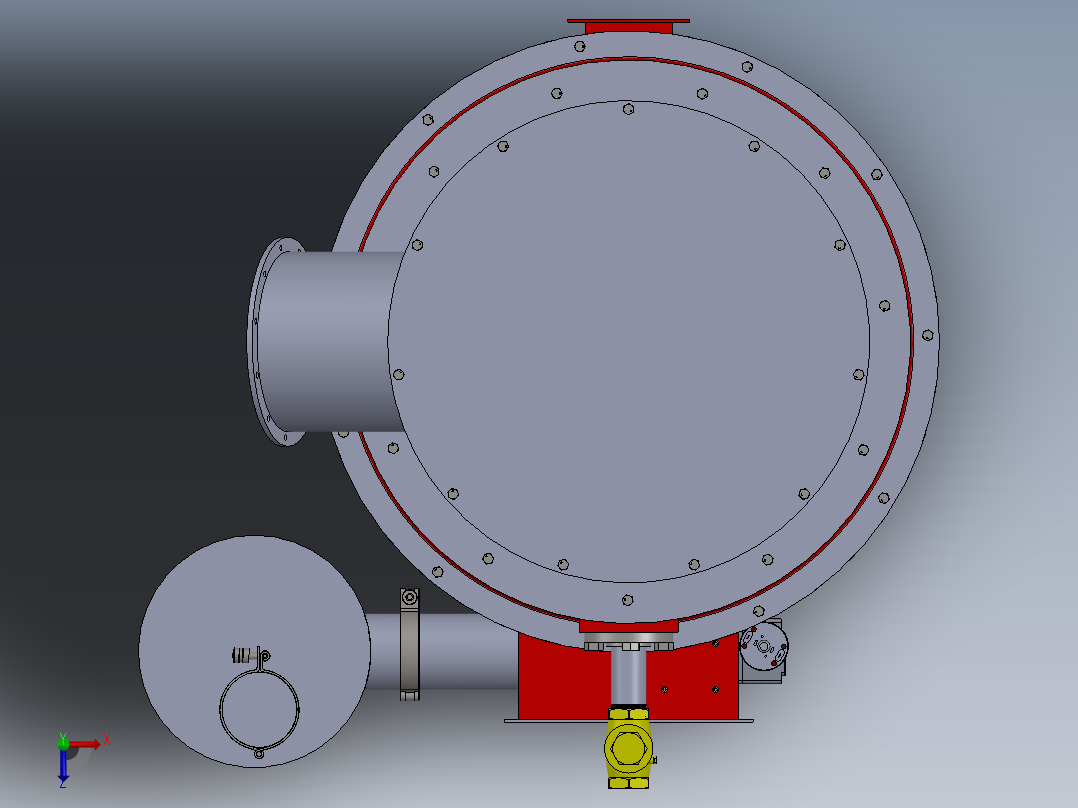 GEK气化炉sw18可编辑俯视图