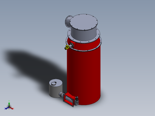 GEK气化炉sw18可编辑正等轴测缩略图