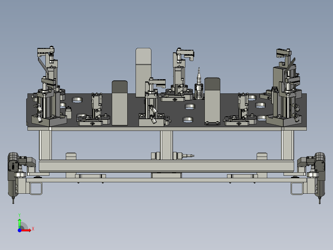 点焊夹具3D前视图