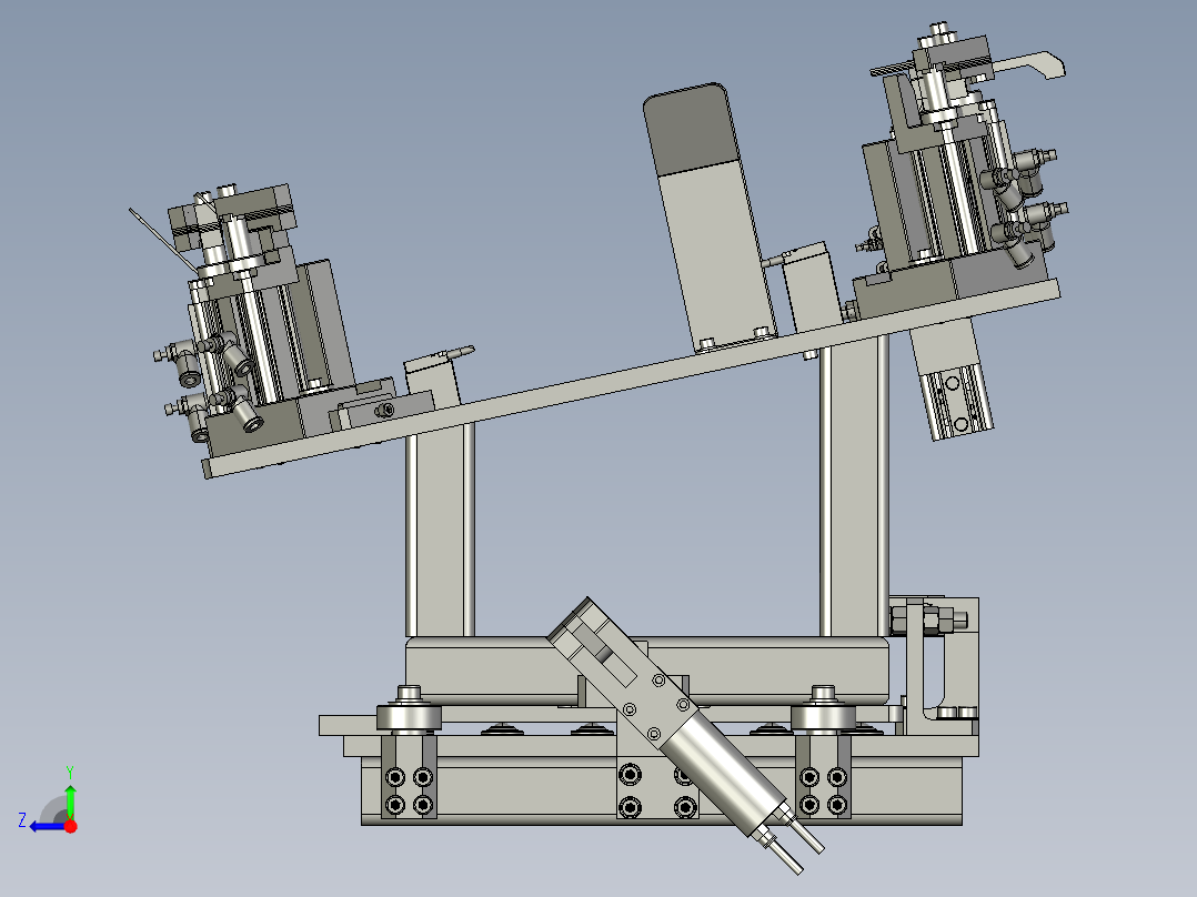 点焊夹具3D右视图