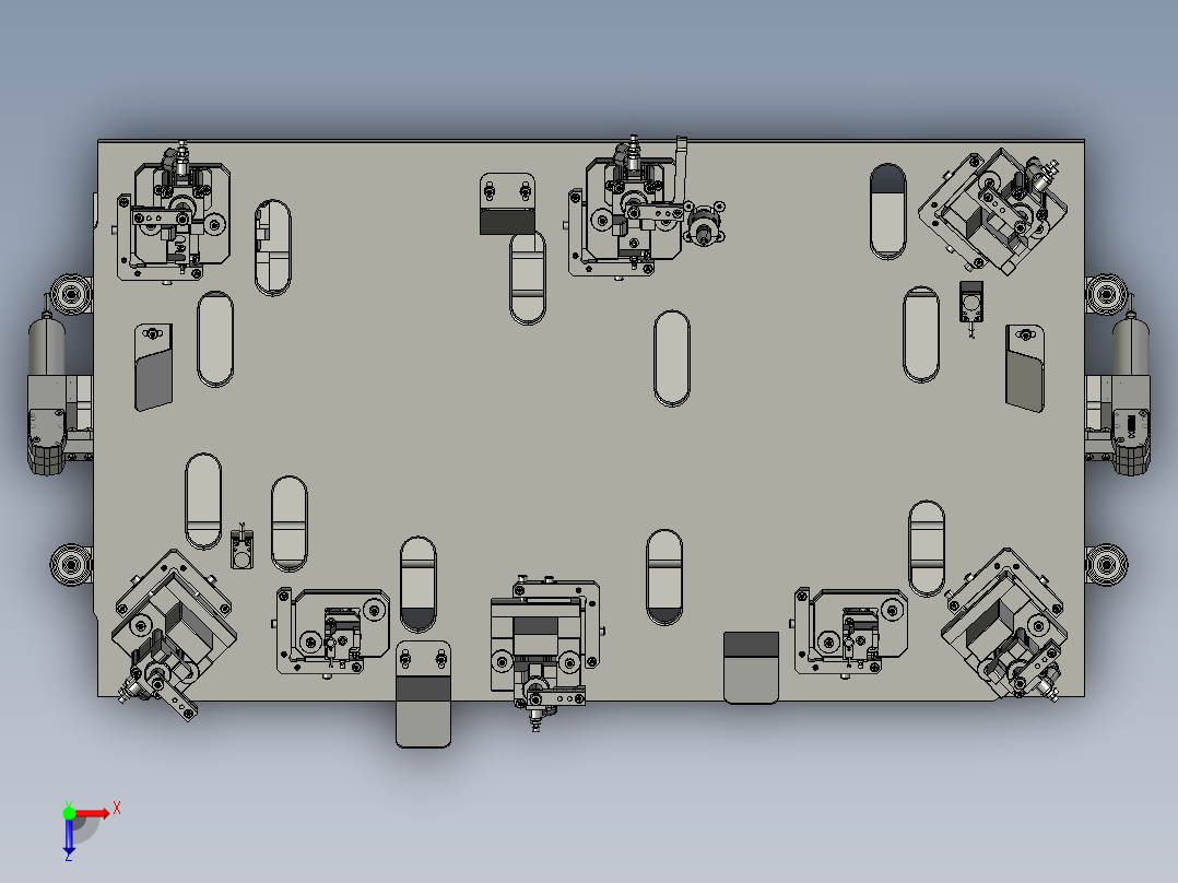 点焊夹具3D俯视图