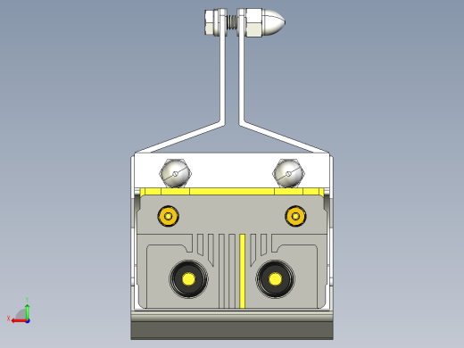 线圈与壳体组件3D模型后视缩略图