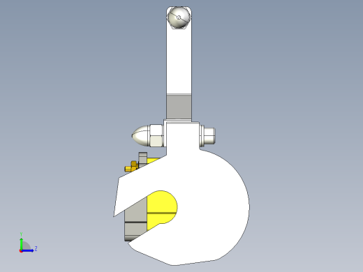 线圈与壳体组件3D模型左视缩略图