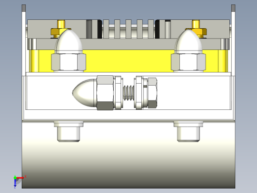 线圈与壳体组件3D模型俯视缩略图