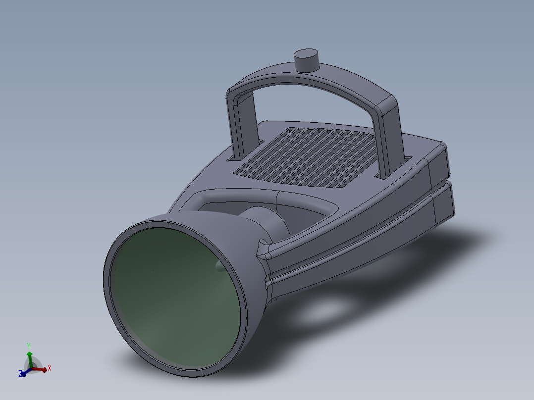 凹面反射镜3D模型主视图