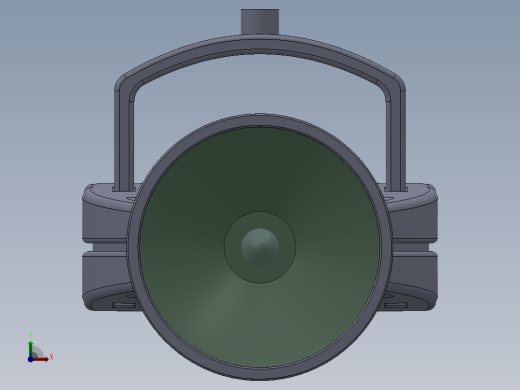 凹面反射镜3D模型前视缩略图