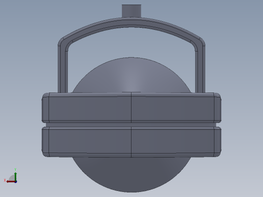 凹面反射镜3D模型后视缩略图