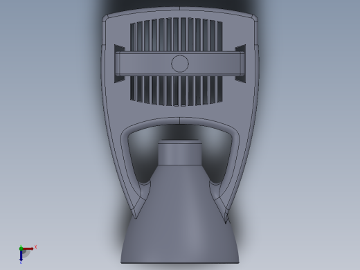 凹面反射镜3D模型俯视缩略图
