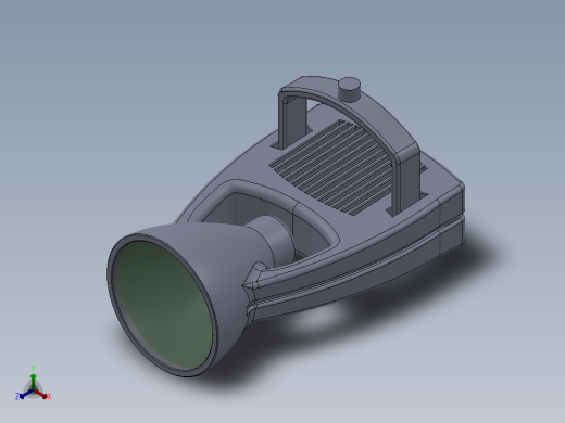凹面反射镜3D模型正等轴测缩略图