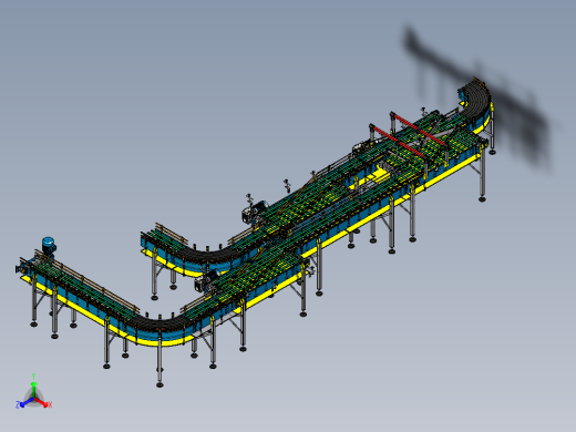 多段链板输送机输送线