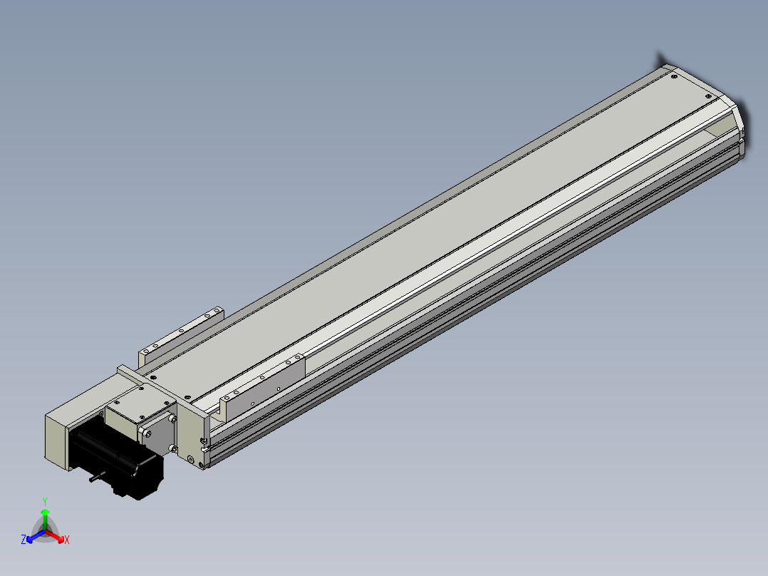 Toyo东佑达直线模组-ETB17-750-L-C4反.stp；正等轴测图