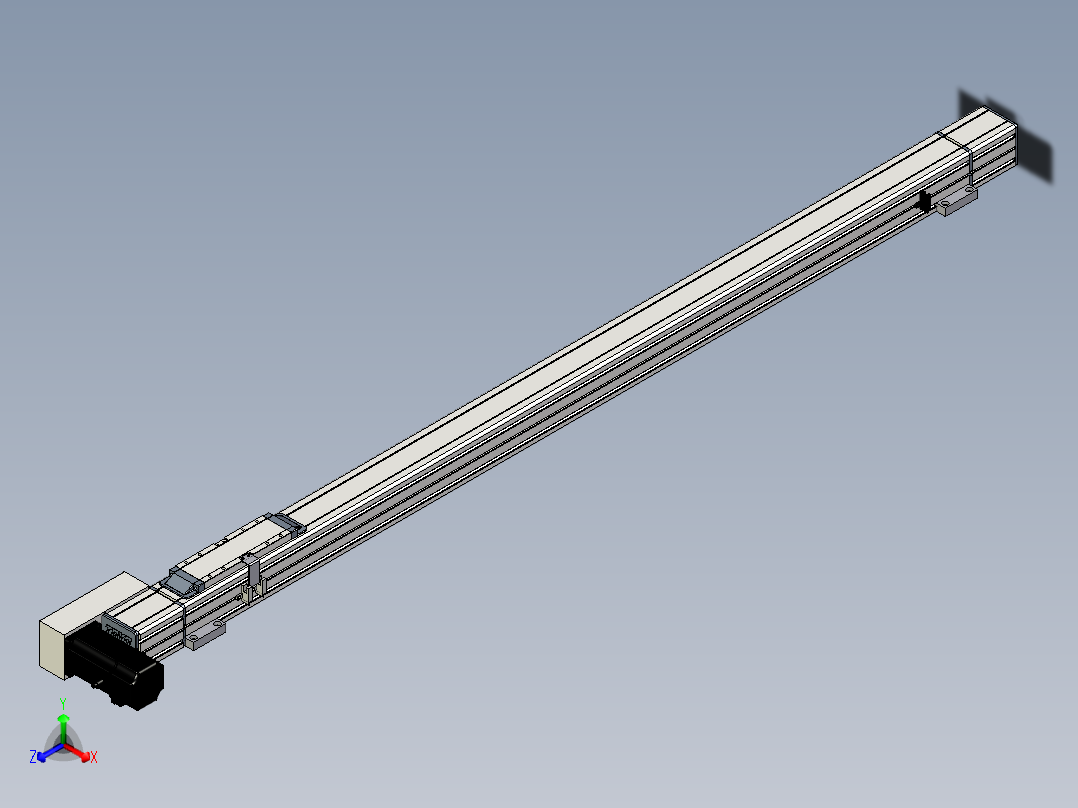 Toyo东佑达直线模组-M65-S-X52-1200-L-M40-C4主视图