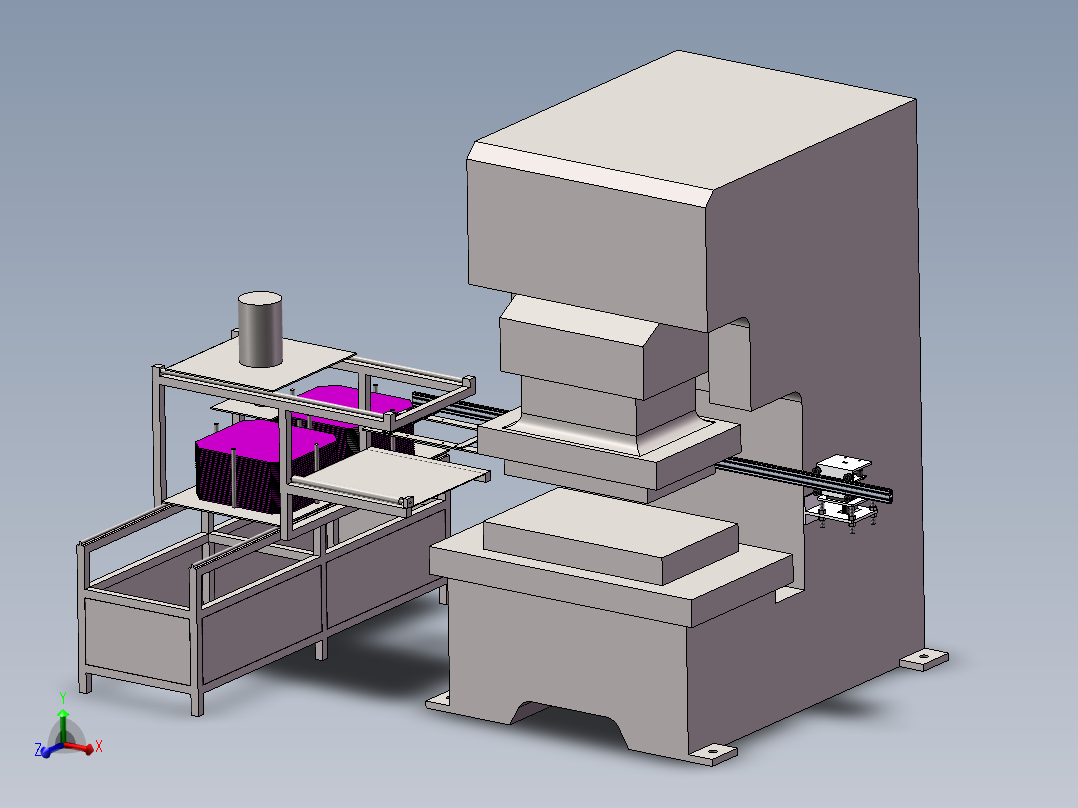 大型冲床连杆上下料机械手方案冲床自动上下料