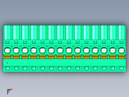 DEGSON 2EDG 系列 5.0mm 可插拔接线端子组-2EDGKDB-5.0-14P-14-00AH俯视缩略图