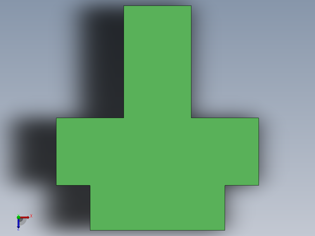 SW建模练习题-exercise 101俯视图