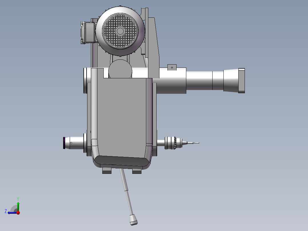 392自动机丝机床右视图