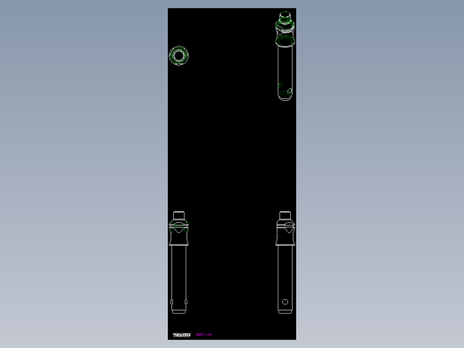 定位扣件(A)2237,2238-2D多系列多零件图纸模型