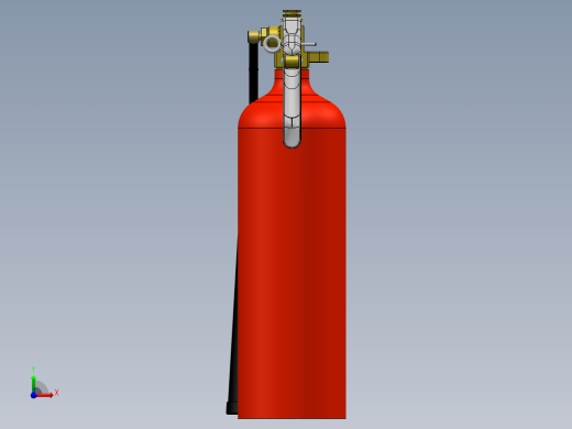 4磅二氧化碳灭火器前视缩略图