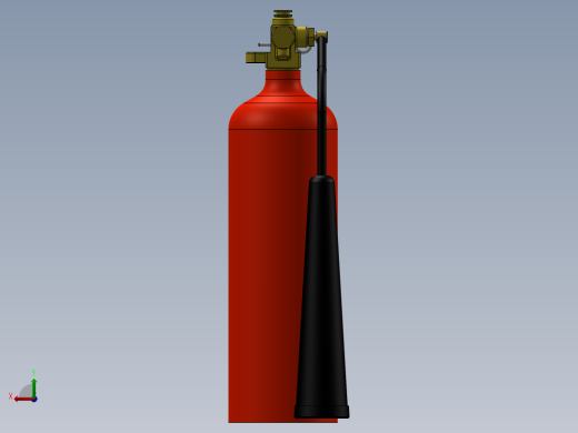 4磅二氧化碳灭火器后视缩略图