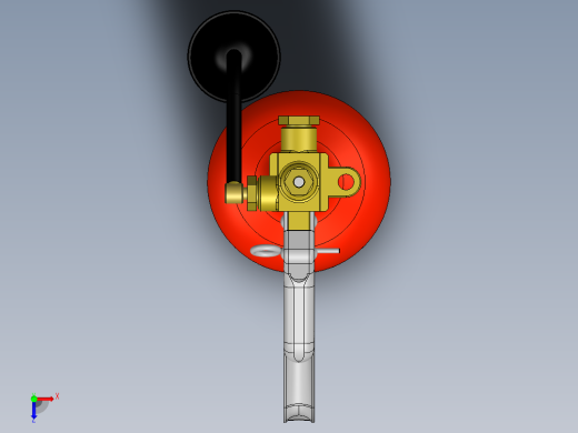 4磅二氧化碳灭火器俯视缩略图