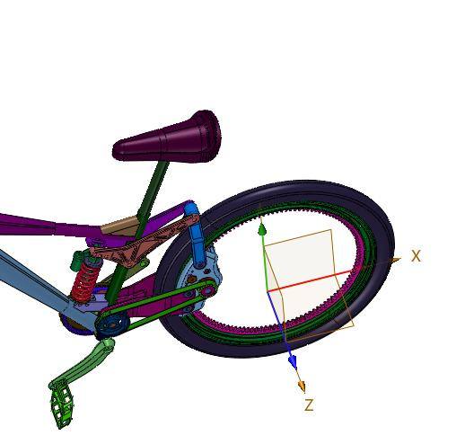 未来派无轮毂空心自行车缩略图