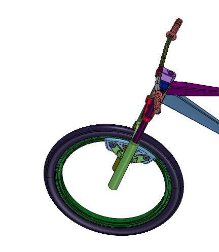 未来派无轮毂空心自行车缩略图