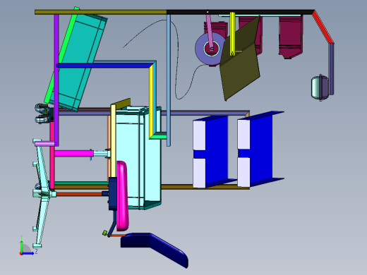 装配工位周边设备与工位布局左视缩略图