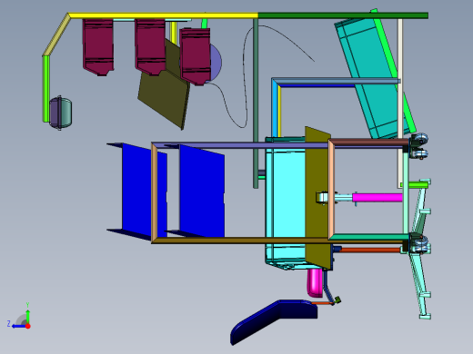 装配工位周边设备与工位布局右视缩略图