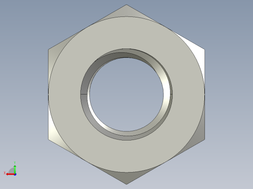 公制六角螺母-Metric Hex Nuts M10 x 1.5mm Thread后视缩略图