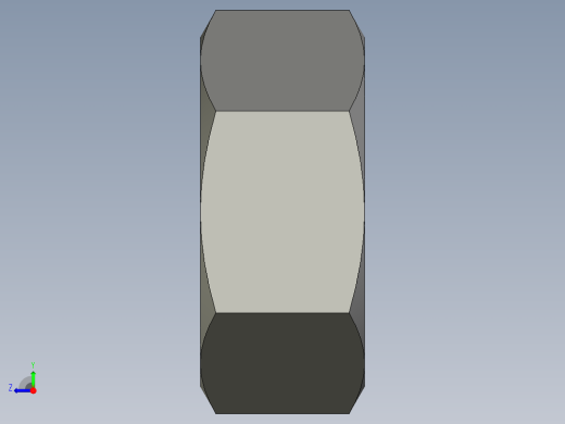 公制六角螺母-Metric Hex Nuts M10 x 1.5mm Thread右视缩略图