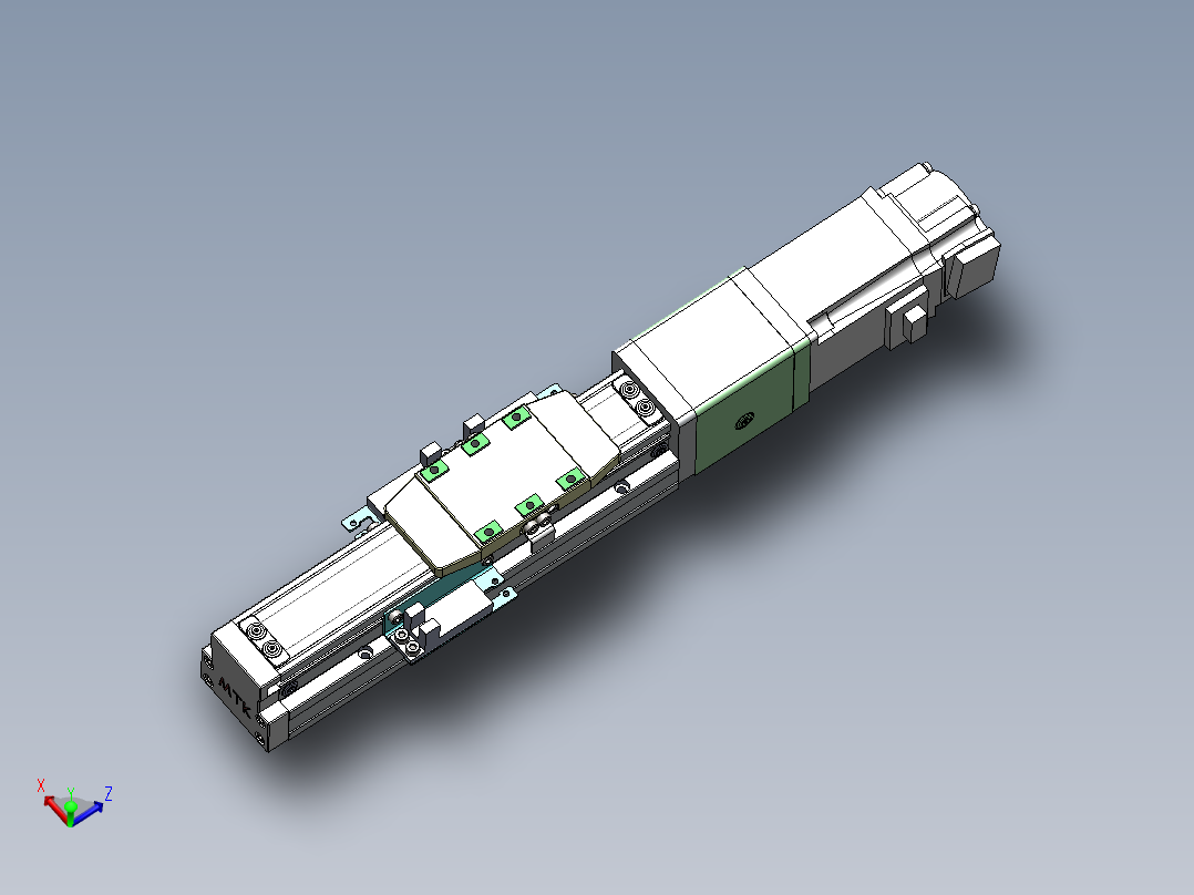 GTH内嵌丝杆全封闭GTH4-BC-100W主视图