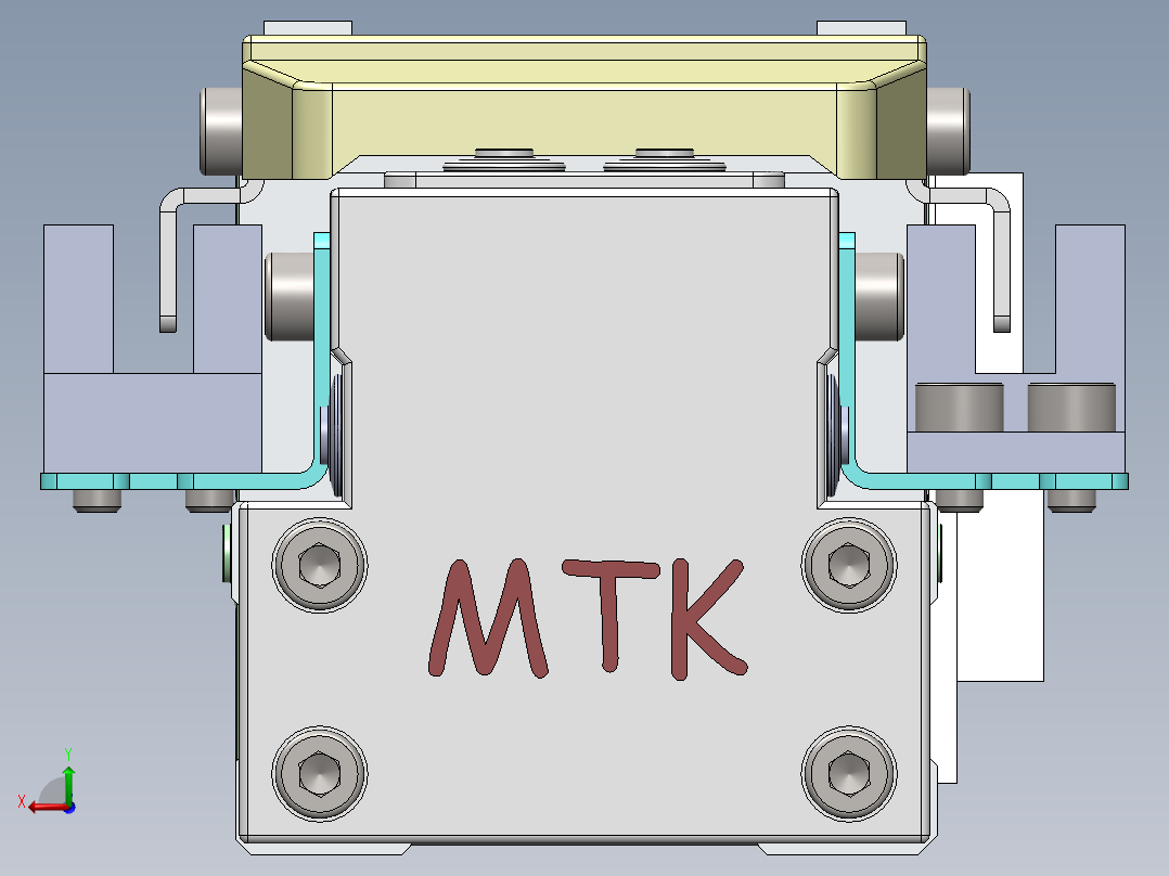 GTH内嵌丝杆全封闭GTH4-BC-100W后视图
