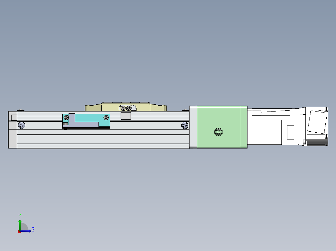 GTH内嵌丝杆全封闭GTH4-BC-100W左视图