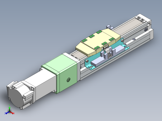 GTH内嵌丝杆全封闭GTH4-BC-100W正等轴测缩略图