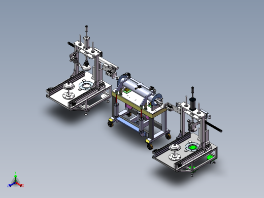 罐体连续焊接装置正等轴测缩略图